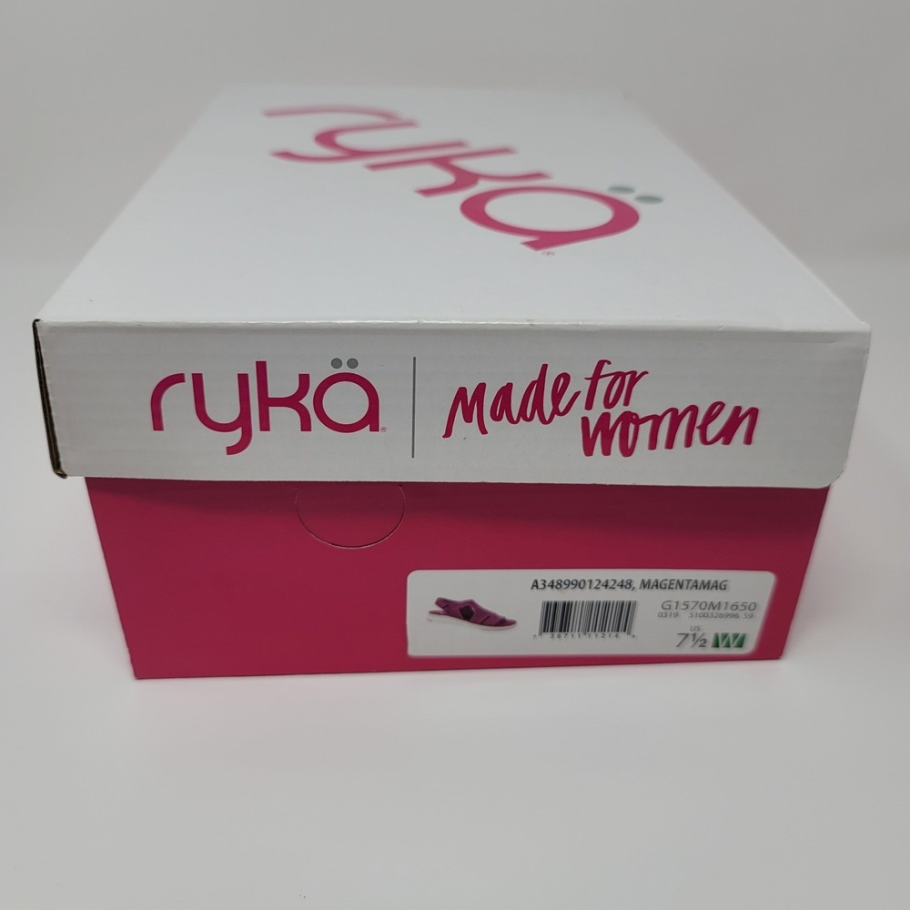 Ryka Women's Stretch Knit Sport Slingback Sandals Micha Magenta Sz 7.5W - Picture 8 of 9
